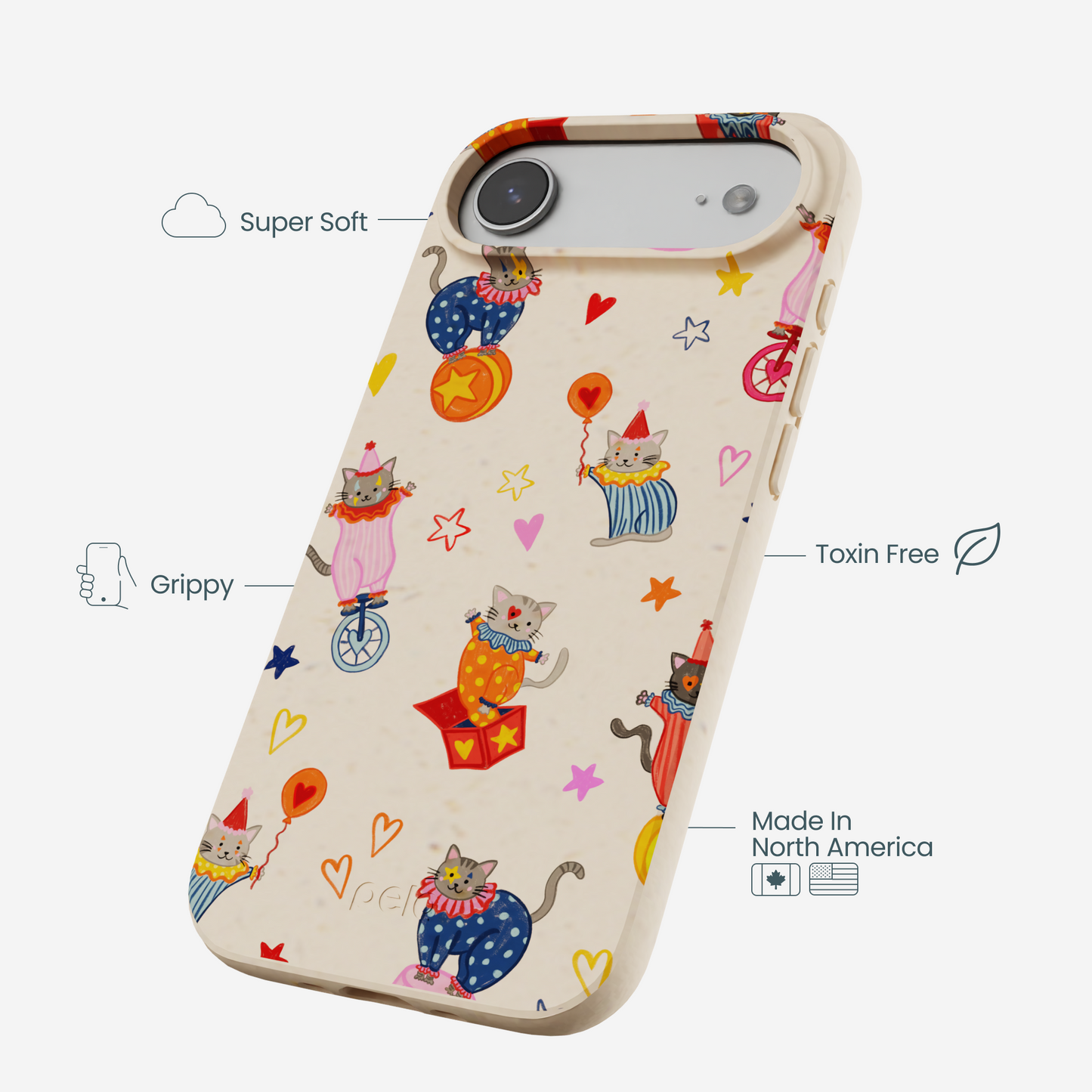 Seashell Cat Clowns iPhone Air Case