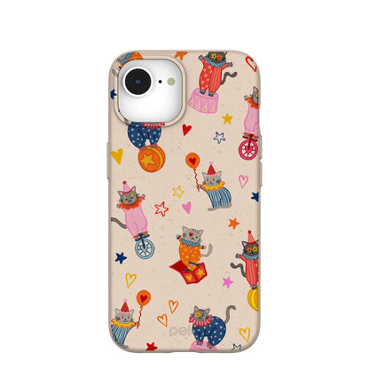 Seashell Cat Clowns iPhone 16e/17e Case