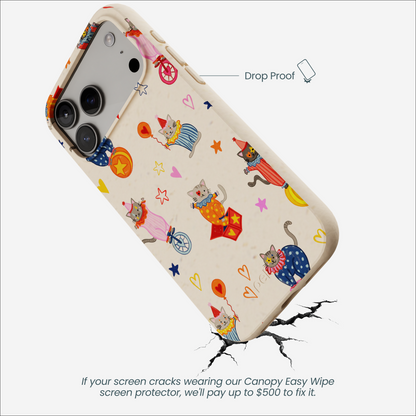 Seashell Cat Clowns iPhone 17 Pro Max Case
