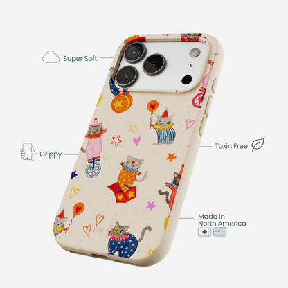 Seashell Cat Clowns iPhone 17 Pro Case