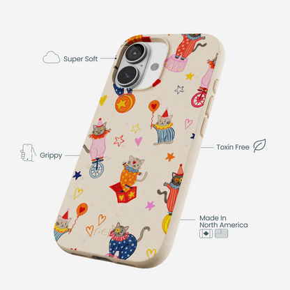 Seashell Cat Clowns iPhone 17 Case
