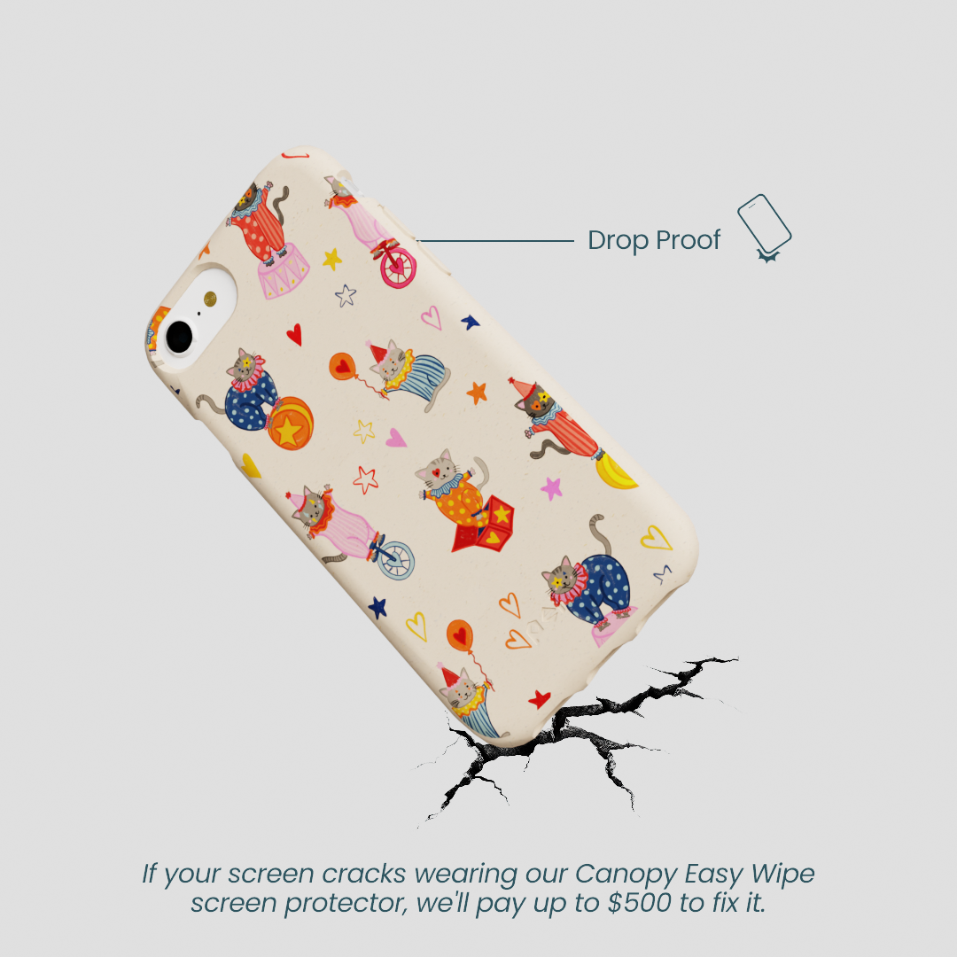 Seashell Cat Clowns iPhone 6/6s/7/8/SE Case
