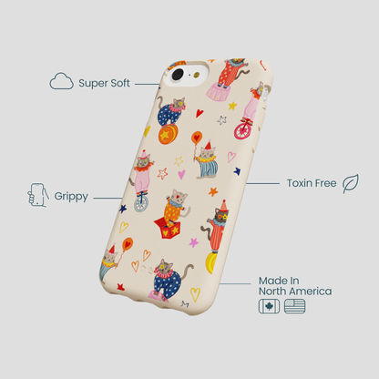 Seashell Cat Clowns iPhone 6/6s/7/8/SE Case