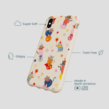 Seashell Cat Clowns iPhone XR Case