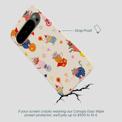 Seashell Cat Clowns Google Pixel 10 Pro XL Case