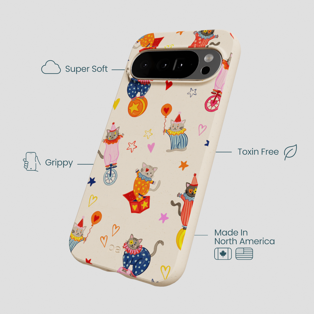 Seashell Cat Clowns Google Pixel 10 Pro XL Case