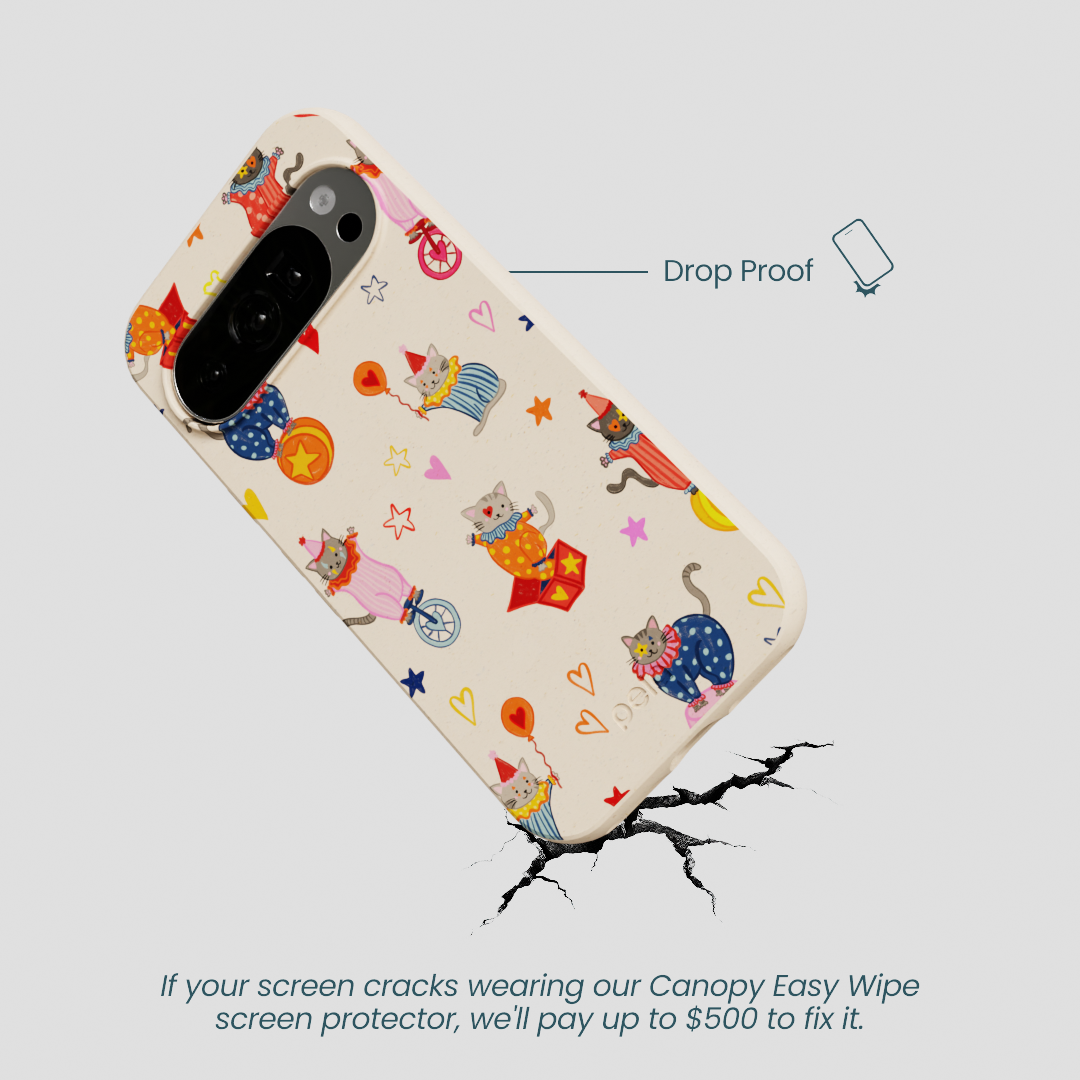 Seashell Cat Clowns Google Pixel 10/10 Pro Case