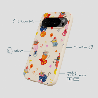 Seashell Cat Clowns Google Pixel 10/10 Pro Case