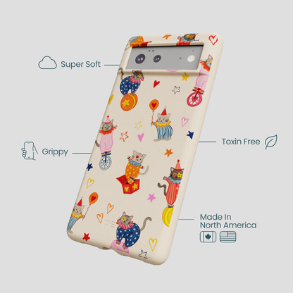 Seashell Cat Clowns Google Pixel 6a Case