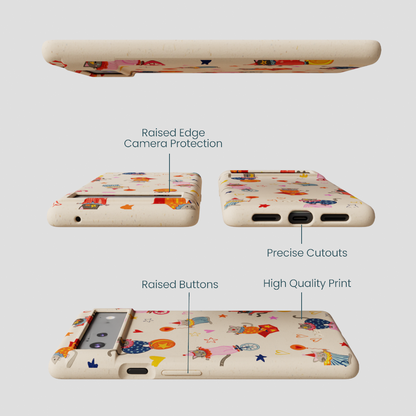 Seashell Cat Clowns Google Pixel 6 Case