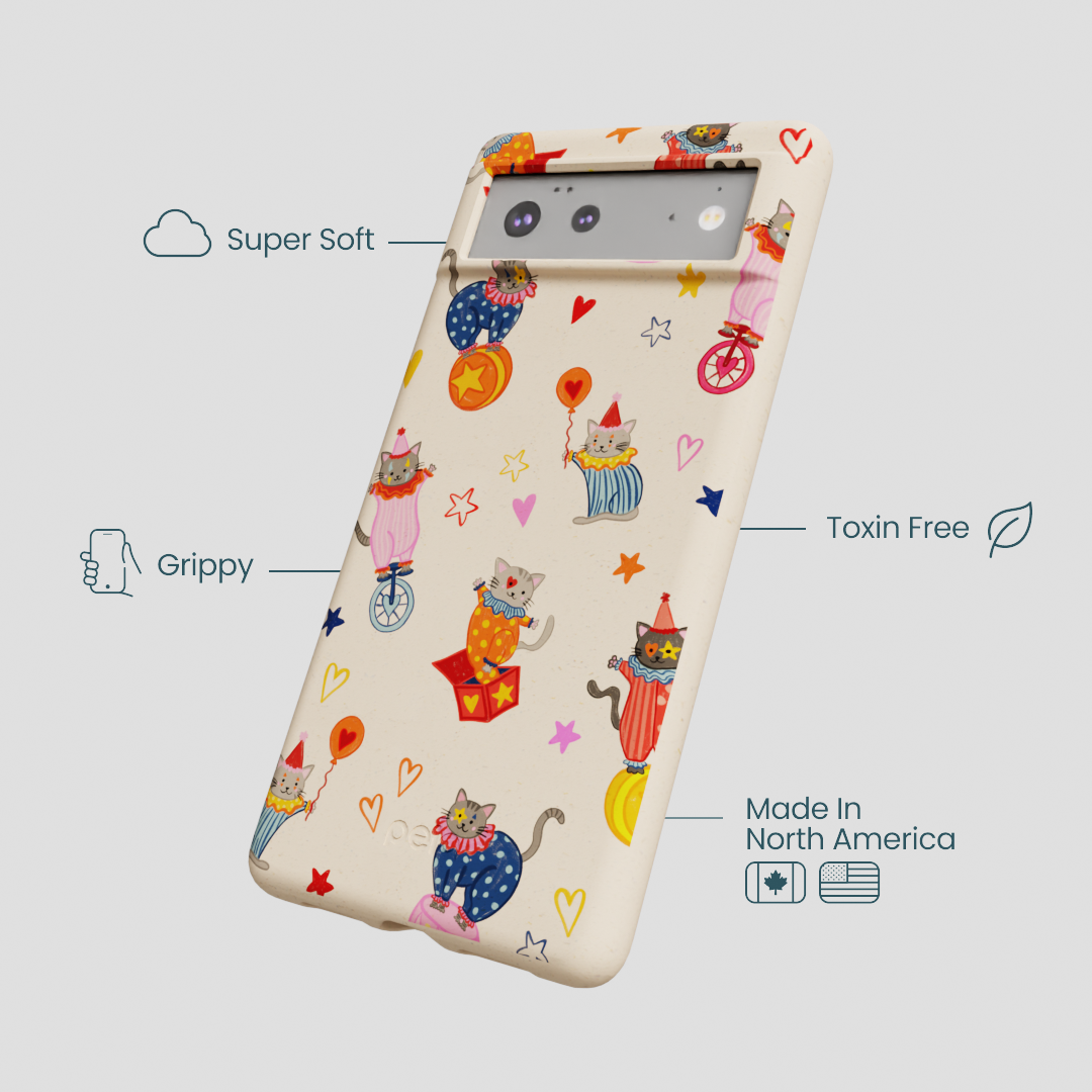Seashell Cat Clowns Google Pixel 6 Case