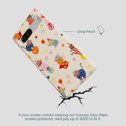 Seashell Cat Clowns Google Pixel 7a Case