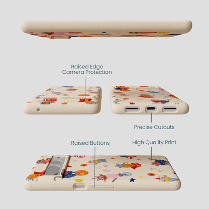 Seashell Cat Clowns Google Pixel 7 Pro Case