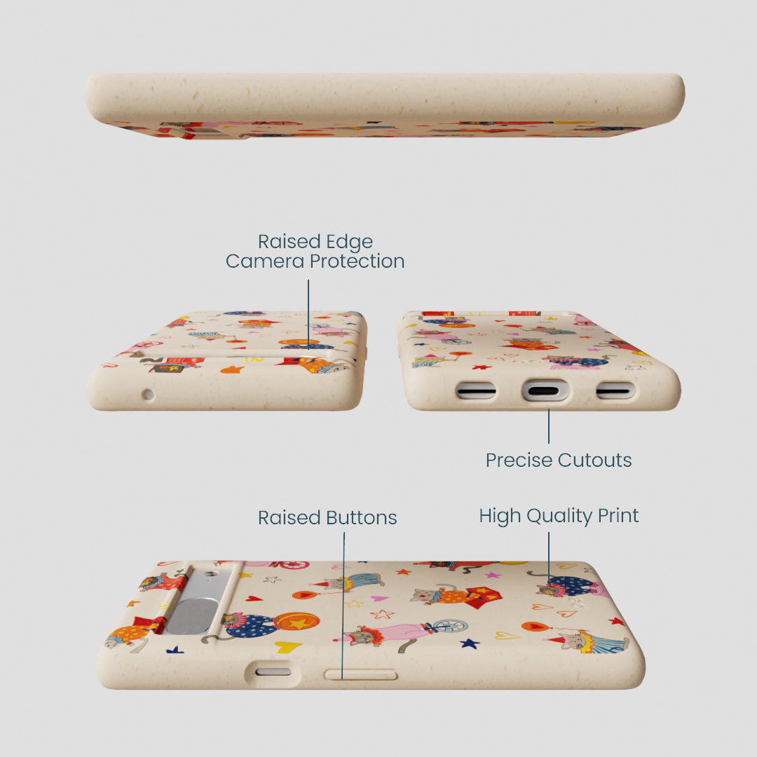 Seashell Cat Clowns Google Pixel 7 Case