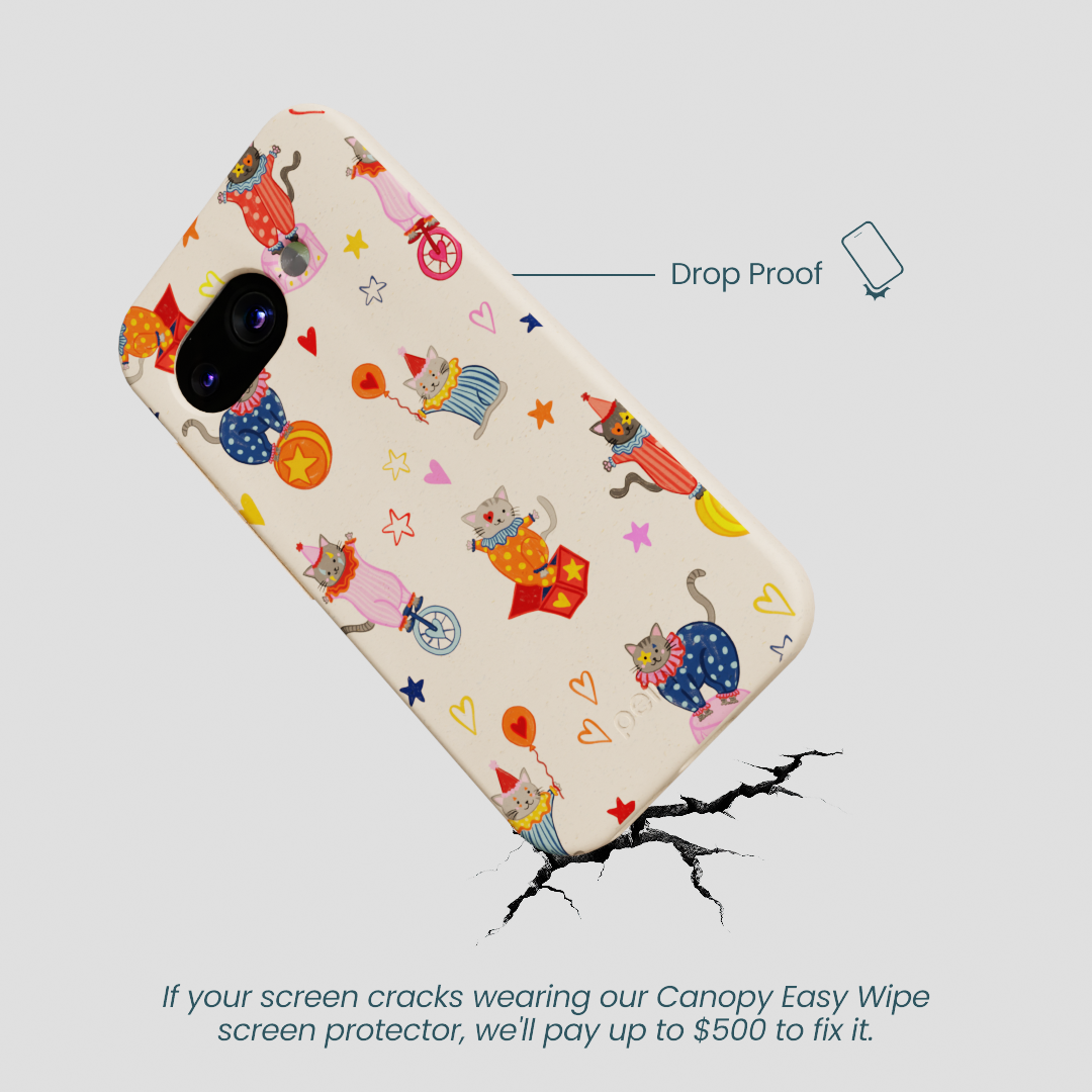 Seashell Cat Clowns Google Pixel 9a Case