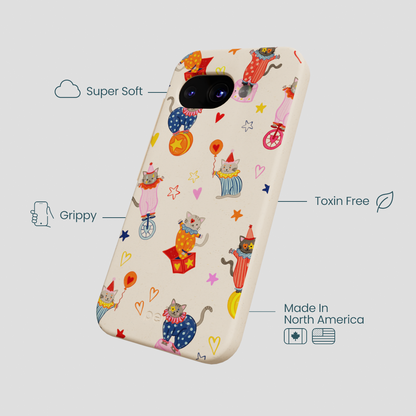 Seashell Cat Clowns Google Pixel 9a Case