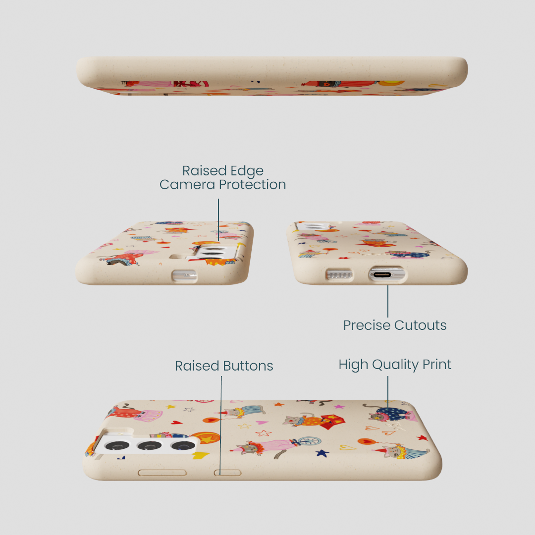 Seashell Cat Clowns Samsung Galaxy S22 Case