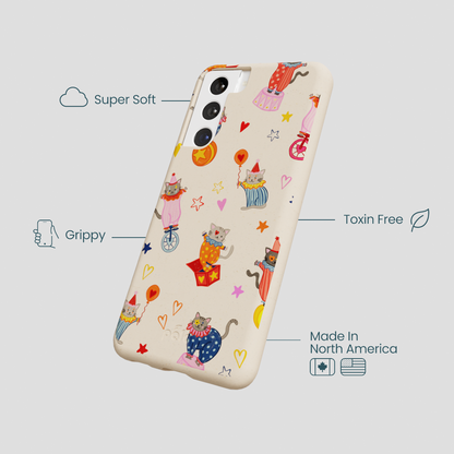 Seashell Cat Clowns Samsung Galaxy S22 Case