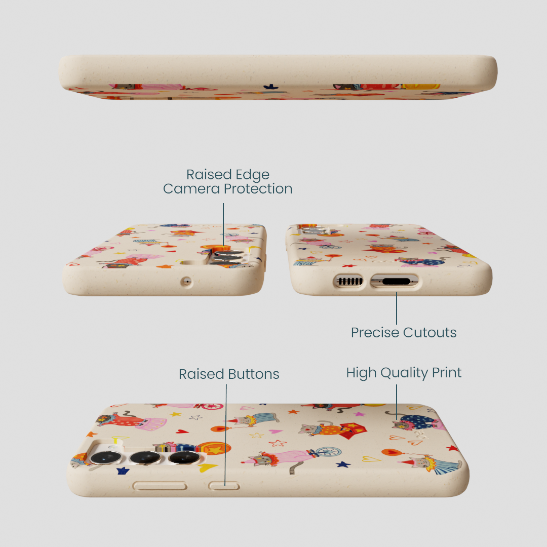 Seashell Cat Clowns Samsung Galaxy S23+(Plus) Case