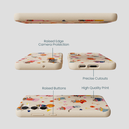 Seashell Cat Clowns Samsung Galaxy S23+(Plus) Case