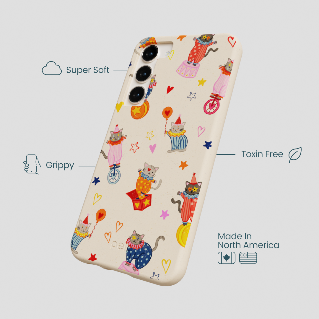 Seashell Cat Clowns Samsung Galaxy S23+(Plus) Case