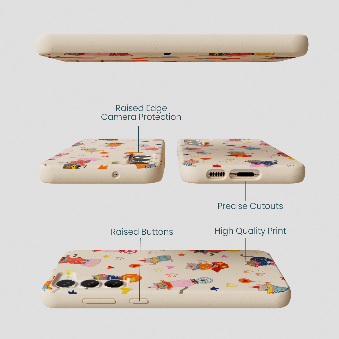 Seashell Cat Clowns Samsung Galaxy S24+(Plus) Case