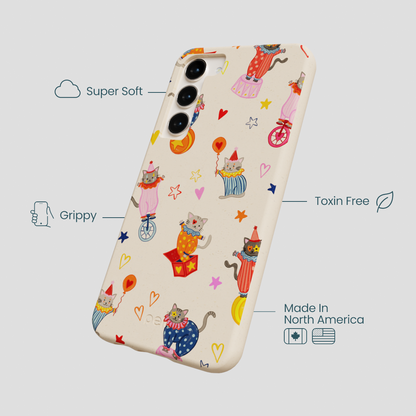 Seashell Cat Clowns Samsung Galaxy S24+(Plus) Case