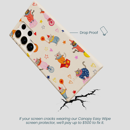 Seashell Cat Clowns Samsung Galaxy S24 Ultra Case
