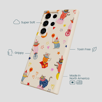 Seashell Cat Clowns Samsung Galaxy S24 Ultra Case