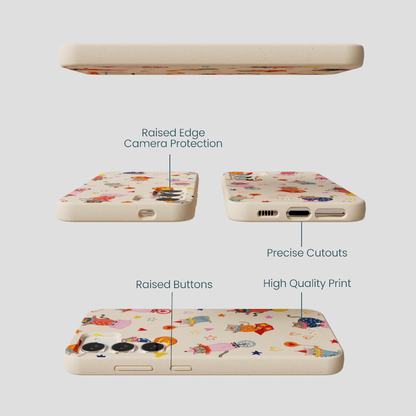 Seashell Cat Clowns Samsung Galaxy S24 Case