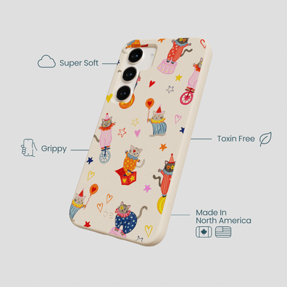 Seashell Cat Clowns Samsung Galaxy S24 Case