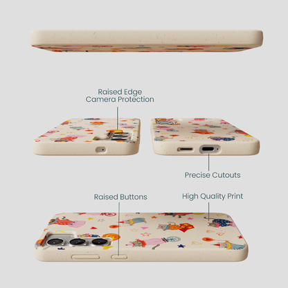 Seashell Cat Clowns Samsung Galaxy S25+(Plus) Case