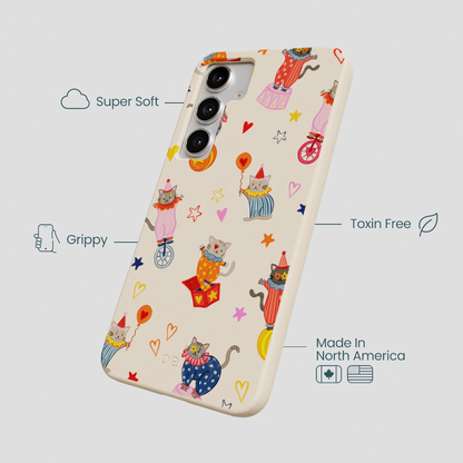 Seashell Cat Clowns Samsung Galaxy S25+(Plus) Case