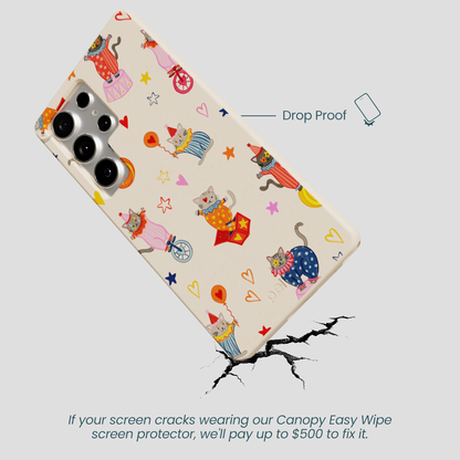 Seashell Cat Clowns Samsung Galaxy S25 Ultra Case