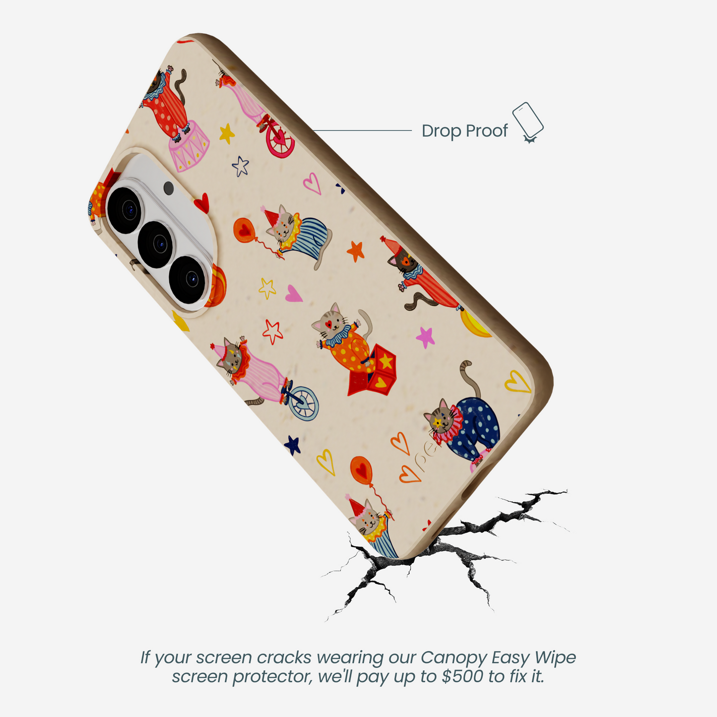 Seashell Cat Clowns Samsung Galaxy S26 Case