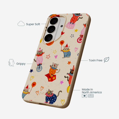 Seashell Cat Clowns Samsung Galaxy S26 Case