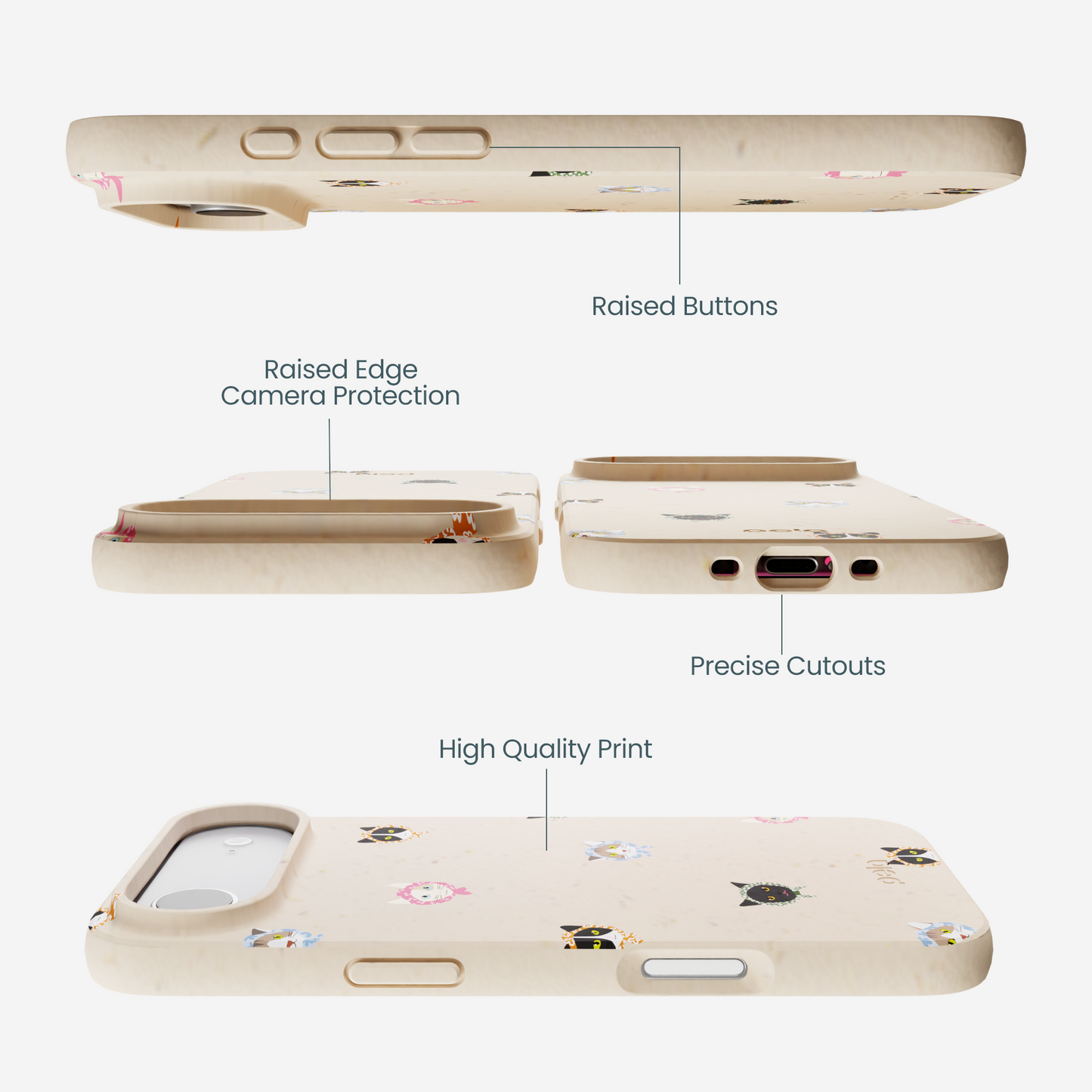 Seashell Cat Couture iPhone Air Case