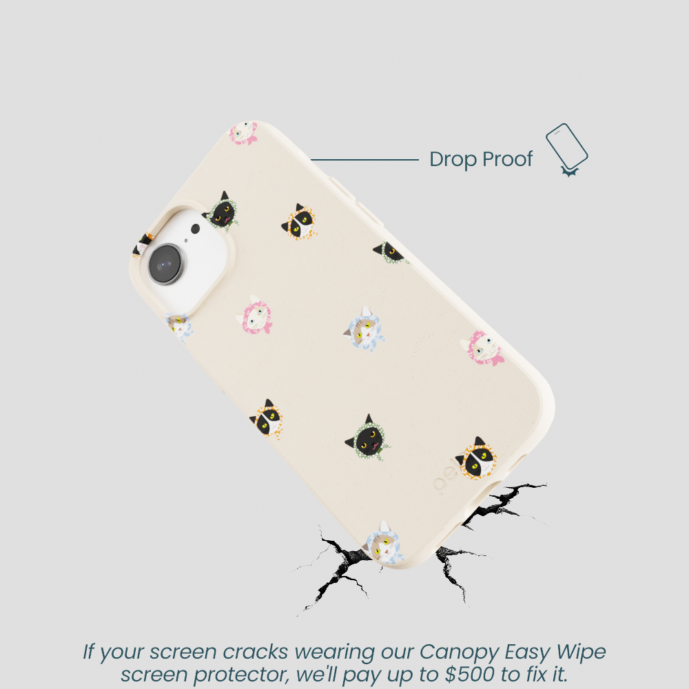 Seashell Cat Couture iPhone 16e/17e Case