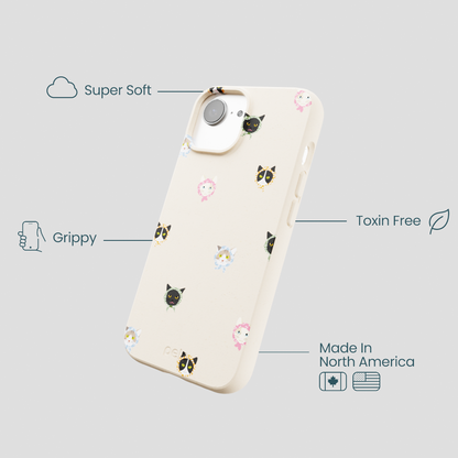 Seashell Cat Couture iPhone 16e/17e Case