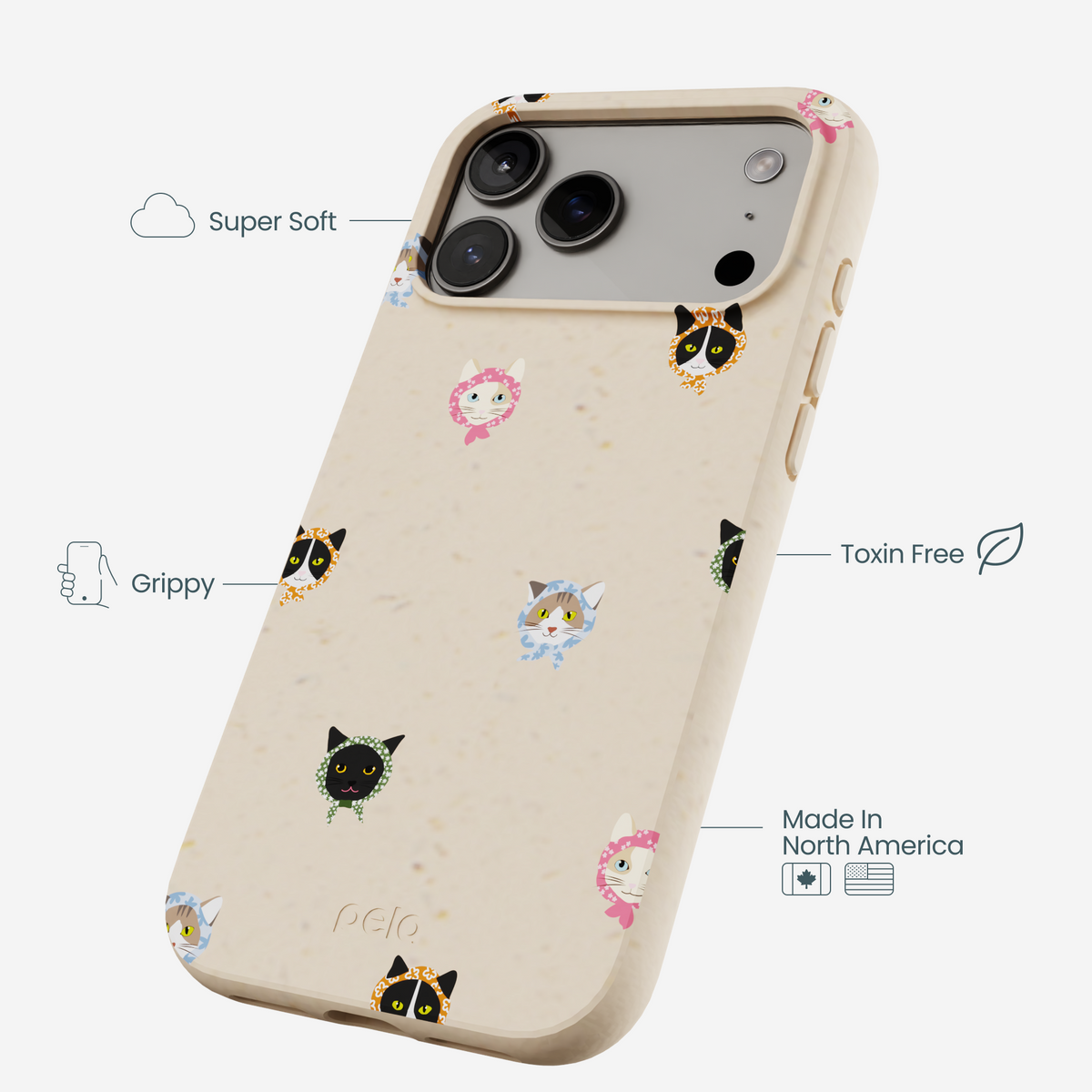 Seashell Cat Couture iPhone 17 Pro Max Case