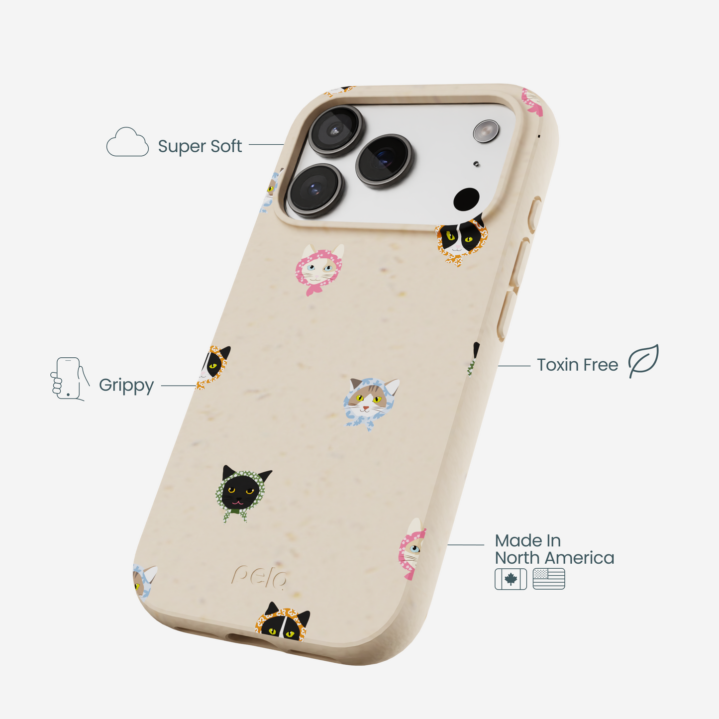 Seashell Cat Couture iPhone 17 Pro Case