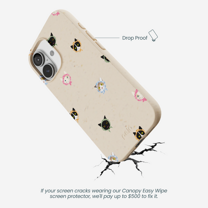 Seashell Cat Couture iPhone 17 Case