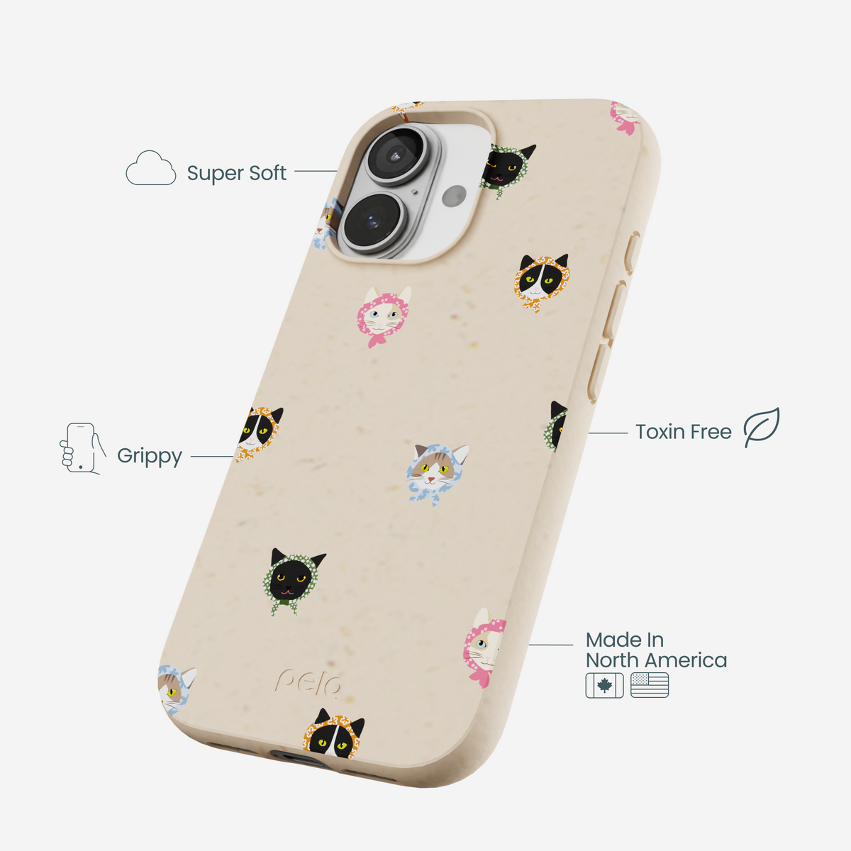 Seashell Cat Couture iPhone 17 Case