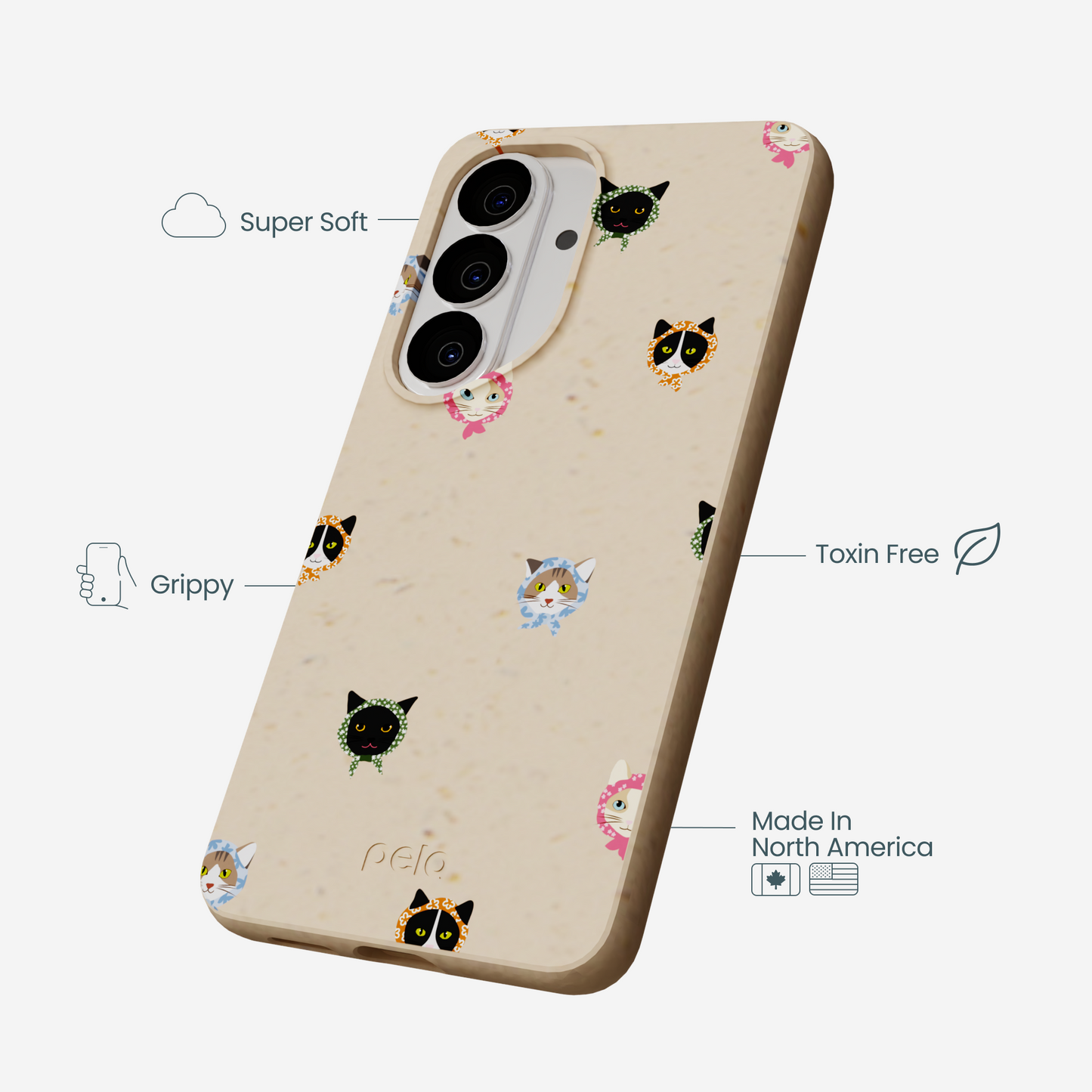 Seashell Cat Couture Samsung Galaxy S26 Case