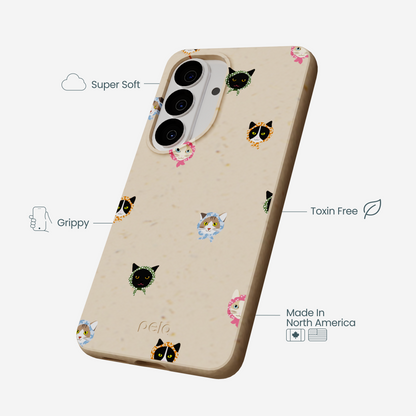 Seashell Cat Couture Samsung Galaxy S26 Case