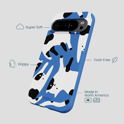 Electric Blue Cat Cow Google Pixel 10 Pro XL Case