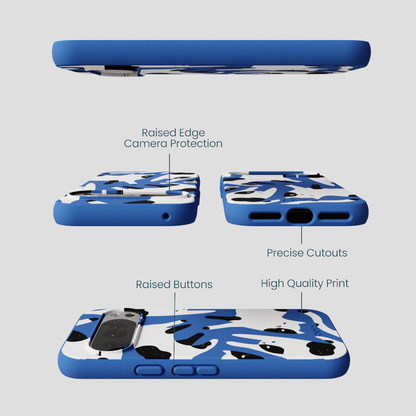 Electric Blue Cat Cow Google Pixel 10/10 Pro Case
