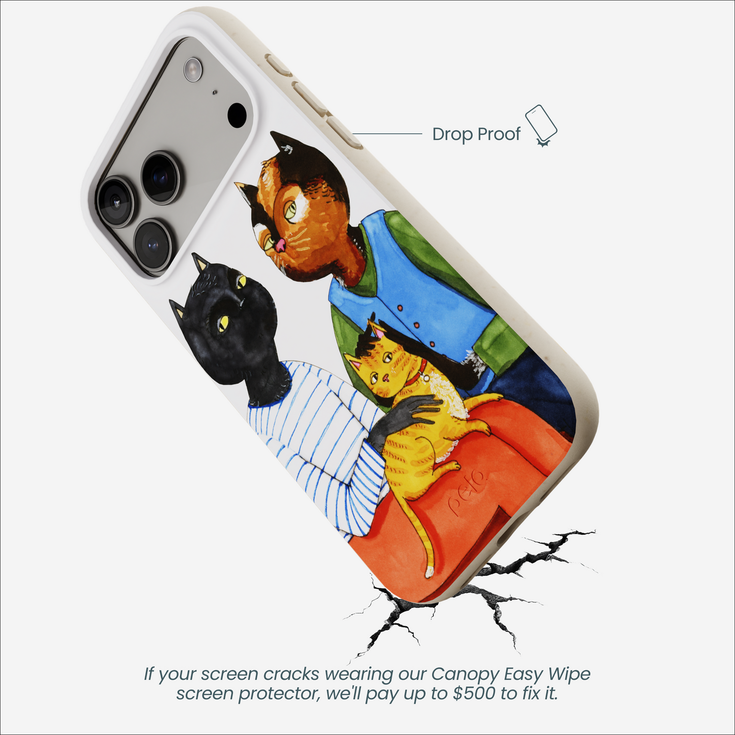 London Fog Cat People iPhone 17 Pro Max Case