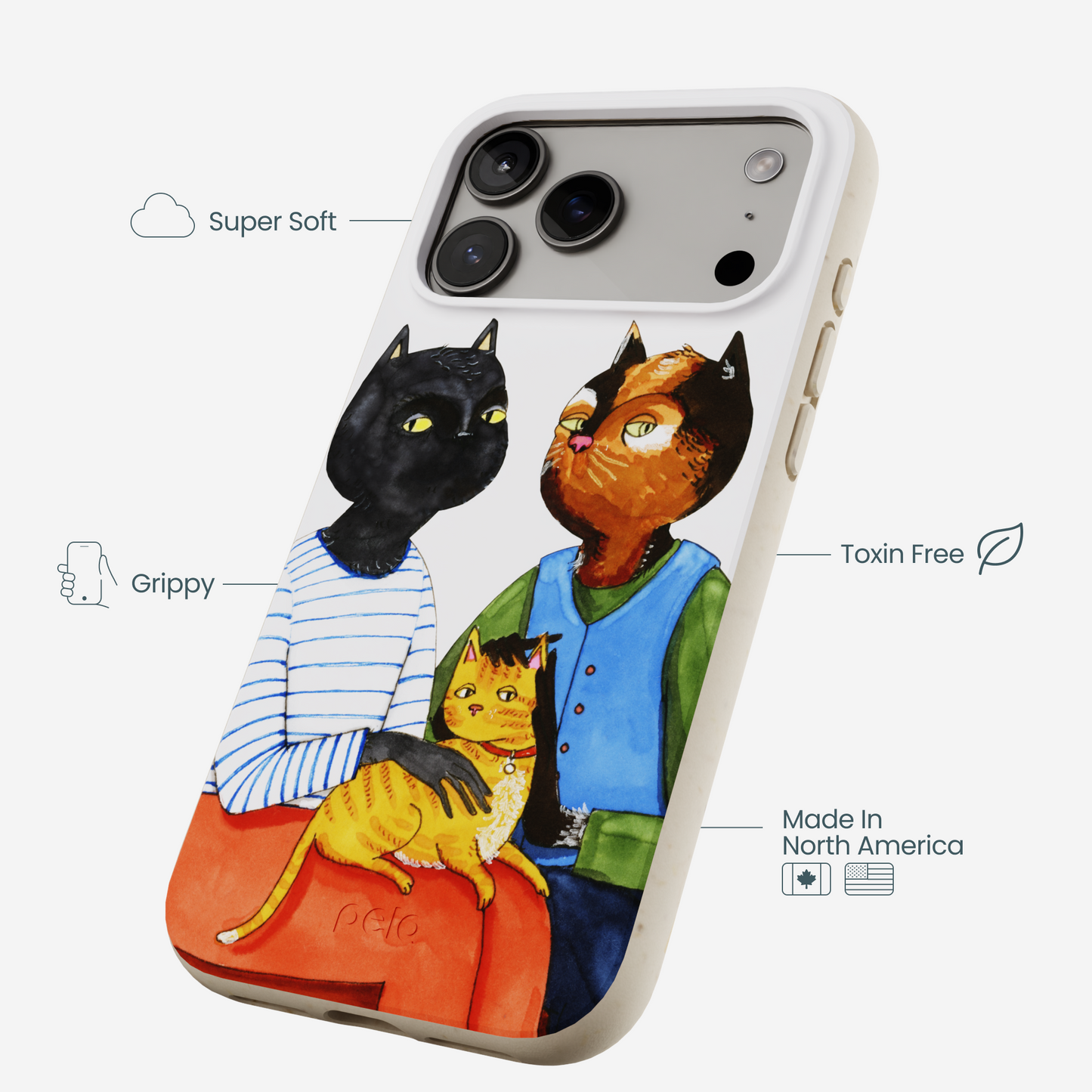London Fog Cat People iPhone 17 Pro Max Case