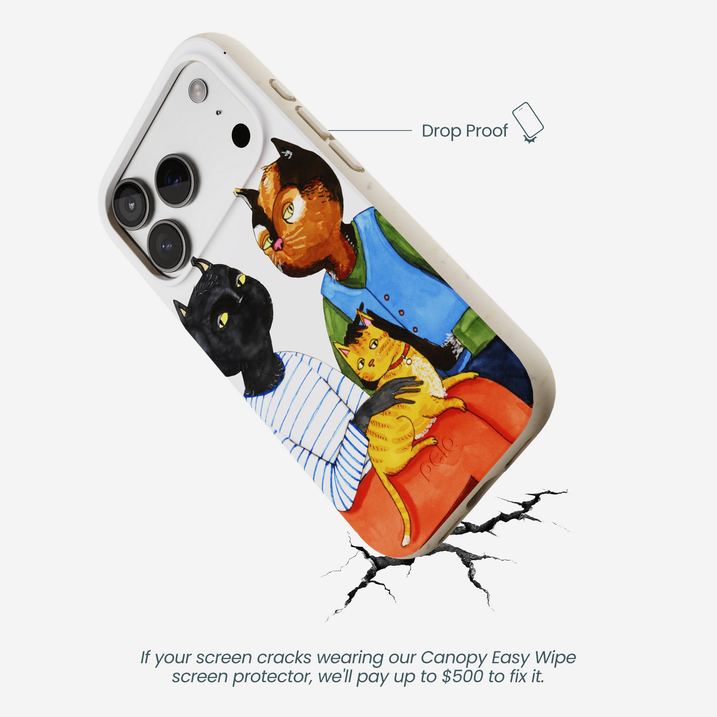 London Fog Cat People iPhone 17 Pro Case